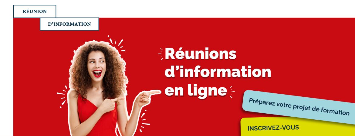 Réunions d'information en ligne - Préparez votre projet de formation avec le Cnam IDF !